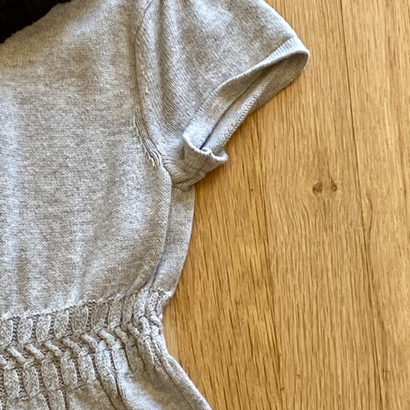 Gray Gymboree Dress with Black Furry Collar - Picture 2 of 3